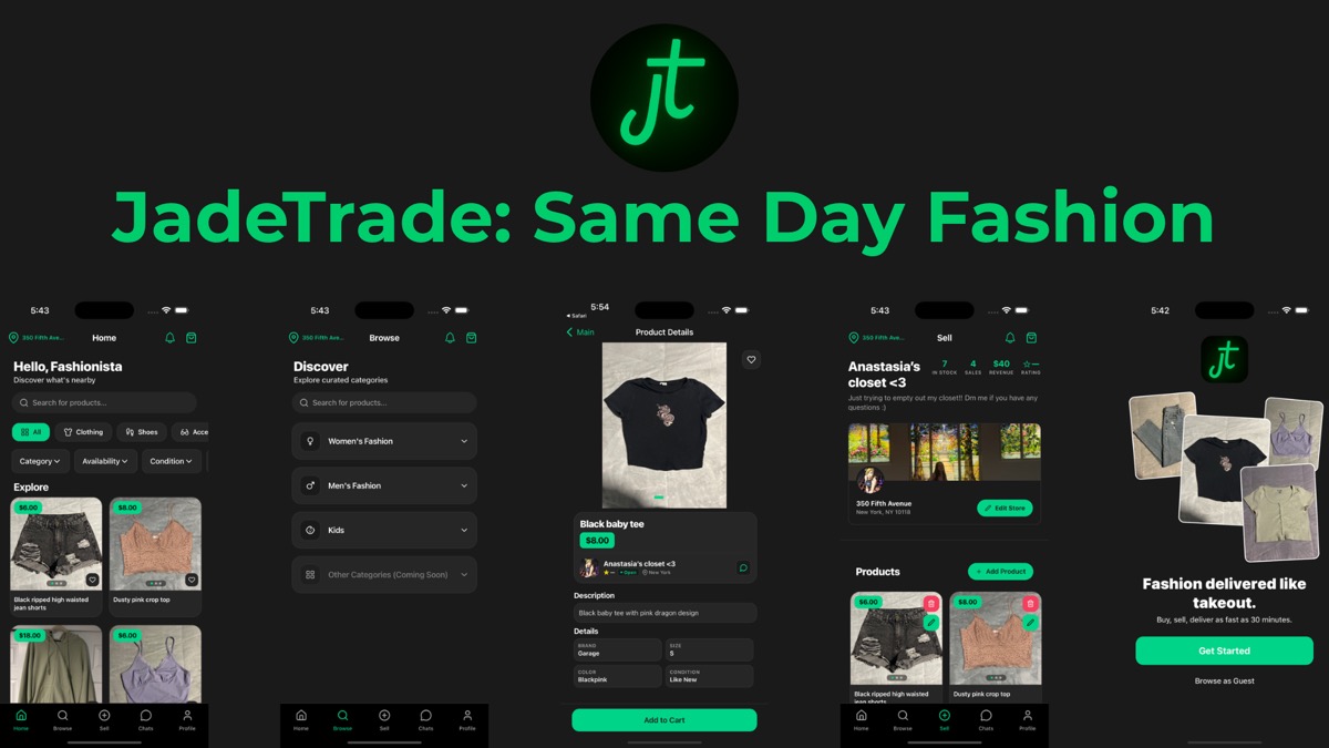 JadeTrade marketplace website