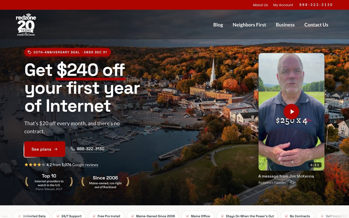 Redzone Wireless website